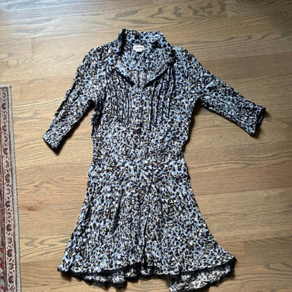 Zadig & Voltaire Raspail Leo Dress Blue Size S - Picture 10 of 12